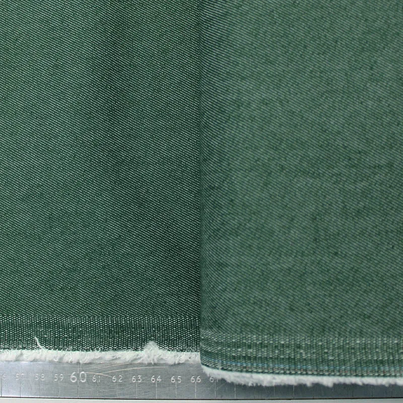 Dressmaking Coloured Stretch Denim - Forest Green