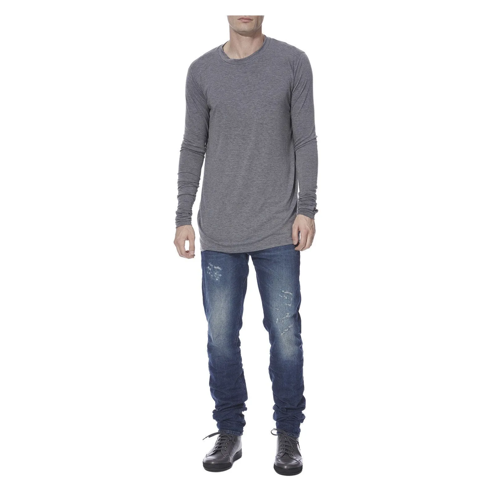 ESSENTIAL LONG SLEEVE TEE GREY