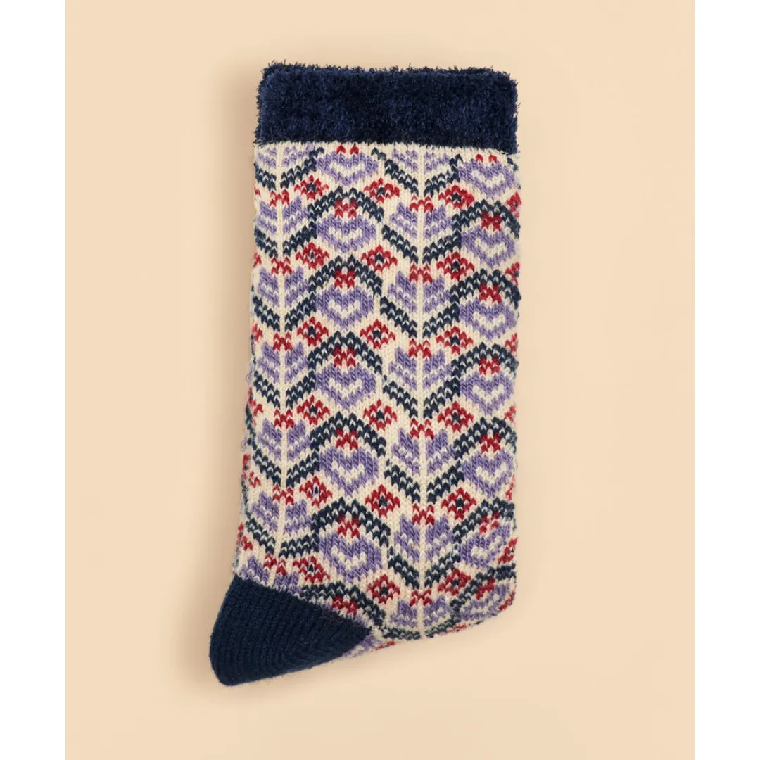 Fair Isle Cozy Socks by Powder UK - Cream