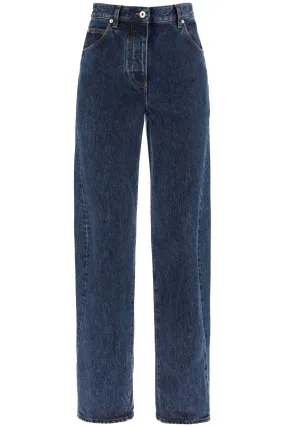 Ferragamo High-Waisted Curved Seam Jeans