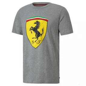 Ferrari T-shirt, Puma Race Big Shield , Grey, 2020