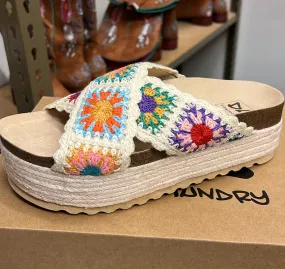 Floral Crochet Sandals