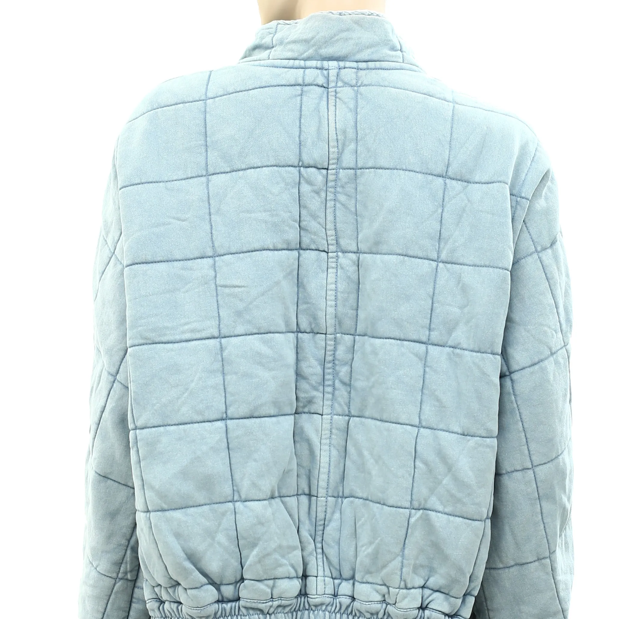 Free People Dolman Quilted Knit Jacket Top