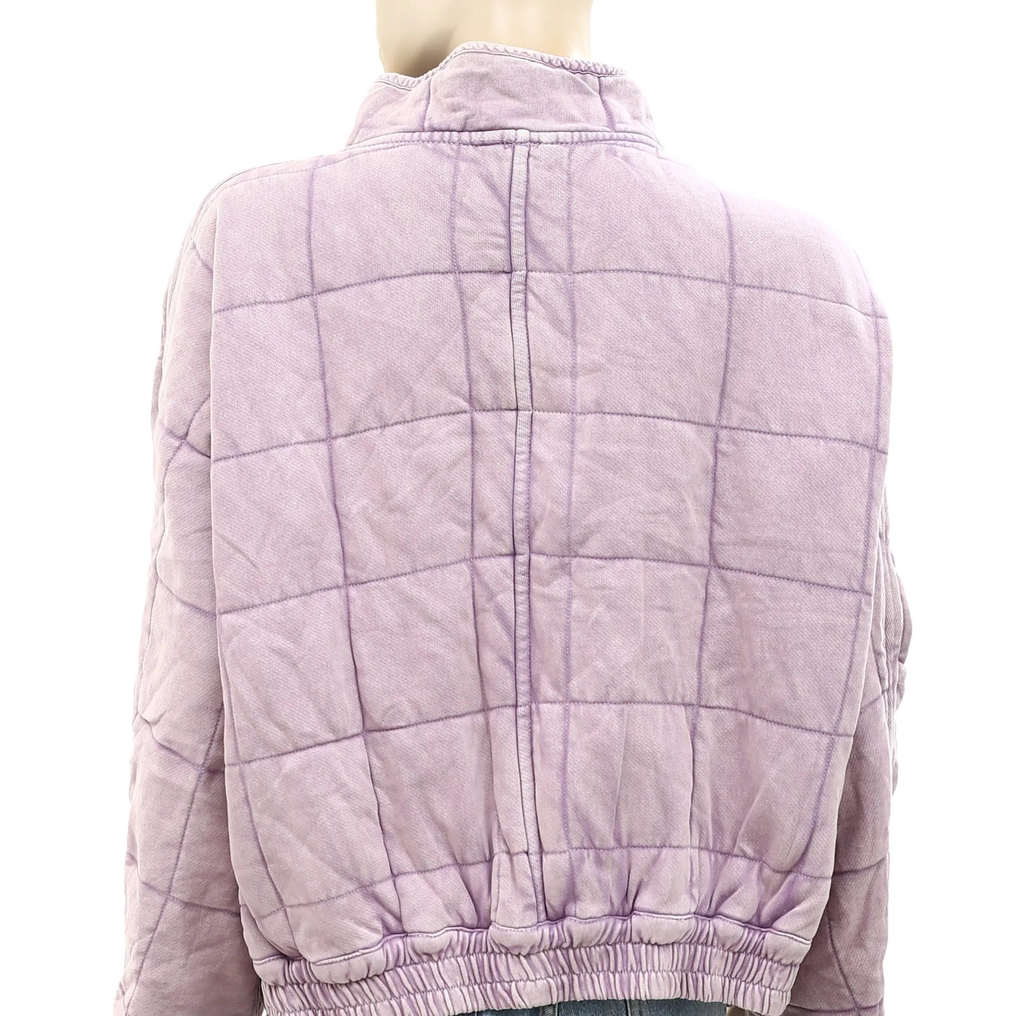 Free People Dolman Quilted Knit Jacket Top