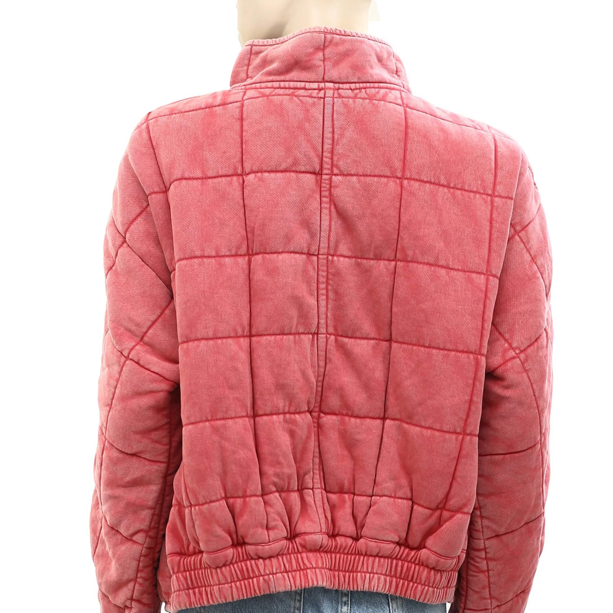 Free People Dolman Quilted Knit Jacket Top