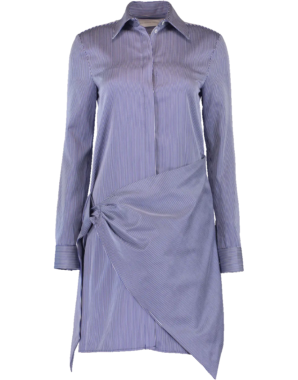 Front Wrap Shirt Dress