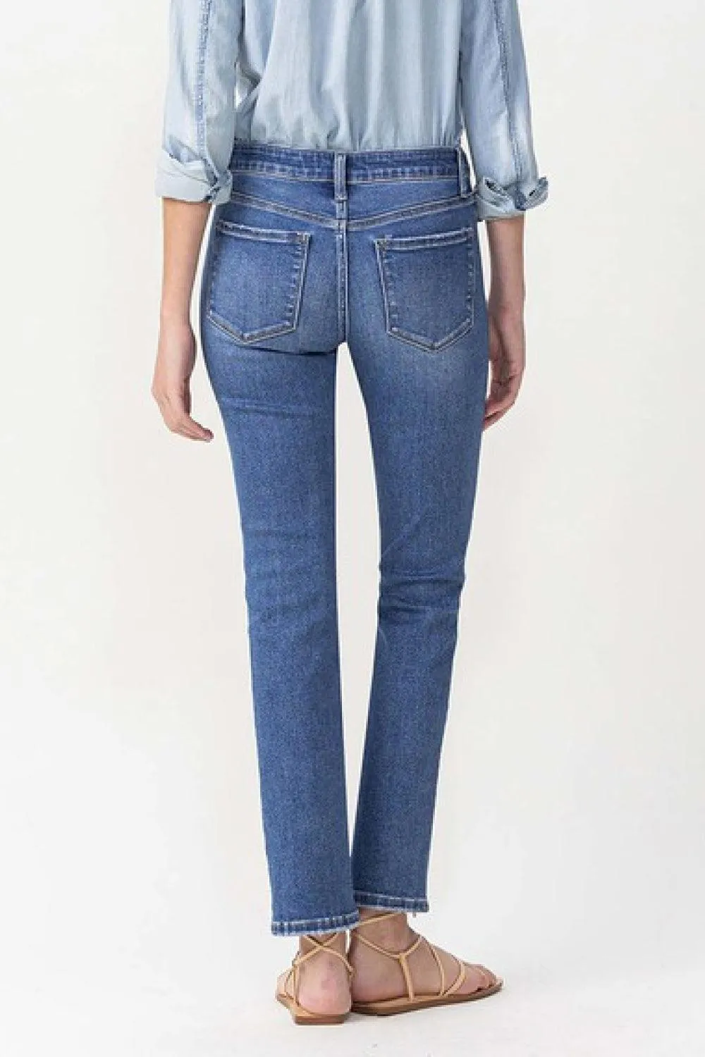 Full Size Slim Ankle Straight Jeans