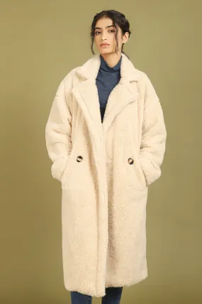 FUR COAT-BEIGE