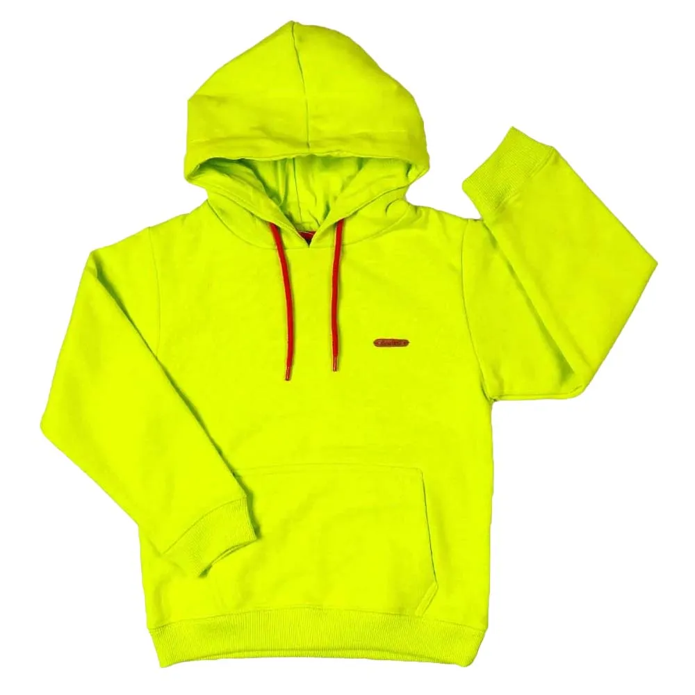 Girls Pull Over Hoodie - Neon Green