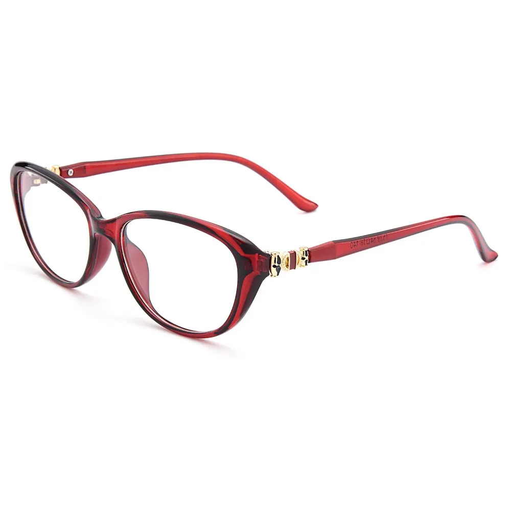 Gmei Women's Eyeglasses Cat Eye Ultra-Light Tr90 Plastic M1539