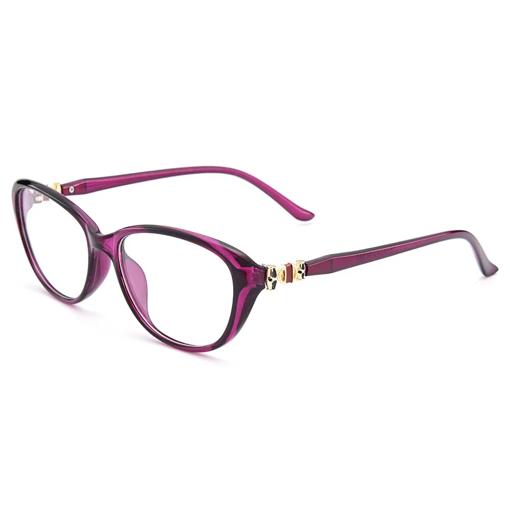 Gmei Women's Eyeglasses Cat Eye Ultra-Light Tr90 Plastic M1539