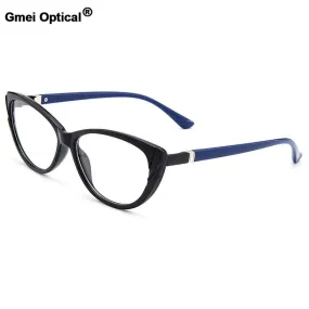 Gmei Women's Eyeglasses Cat Eye Ultra-Light Tr90 Plastic M1606