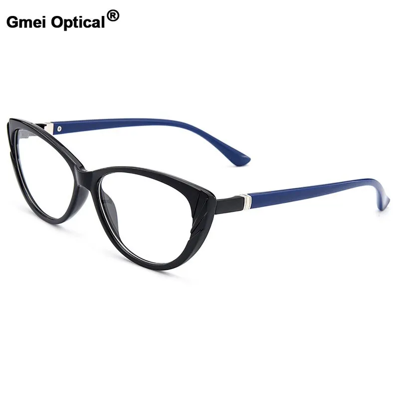 Gmei Women's Eyeglasses Cat Eye Ultra-Light Tr90 Plastic M1606