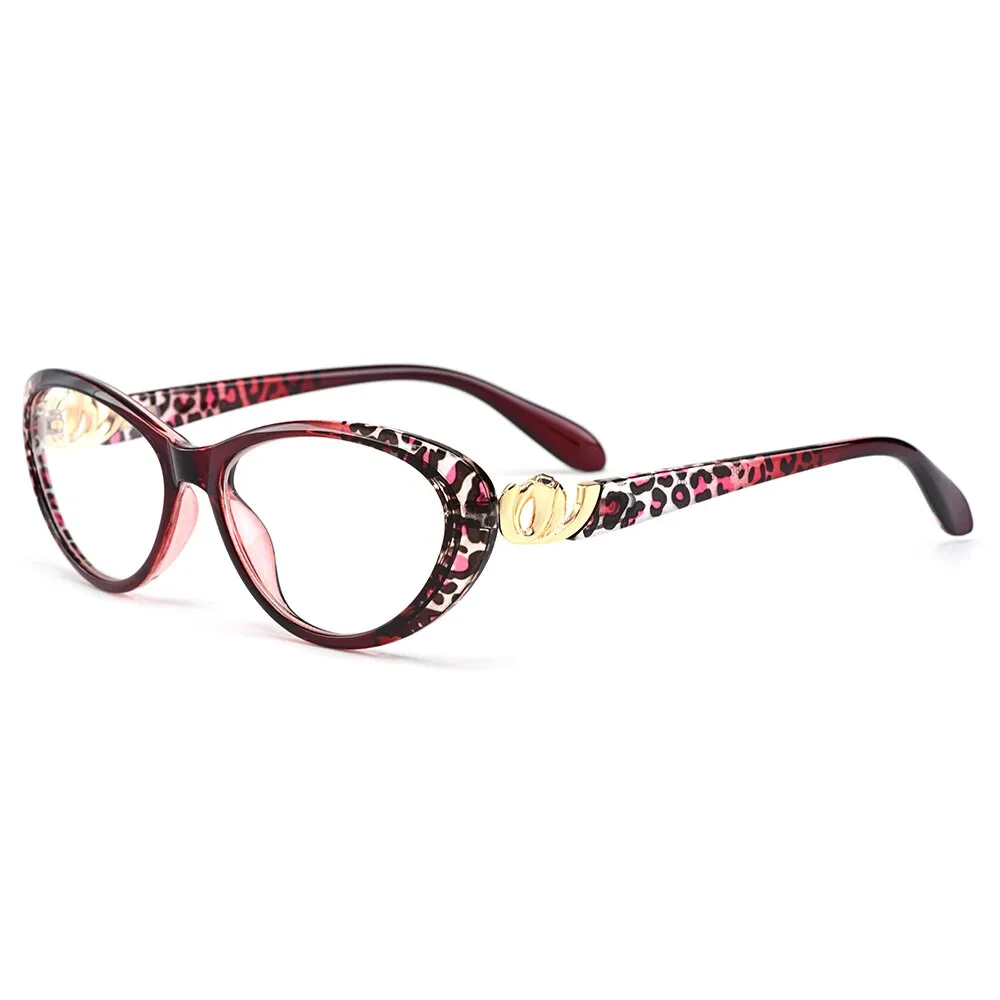 Gmei Women's Eyeglasses Ultra-Light Plastic Ttitanium Tr90 Cat Eye M1460