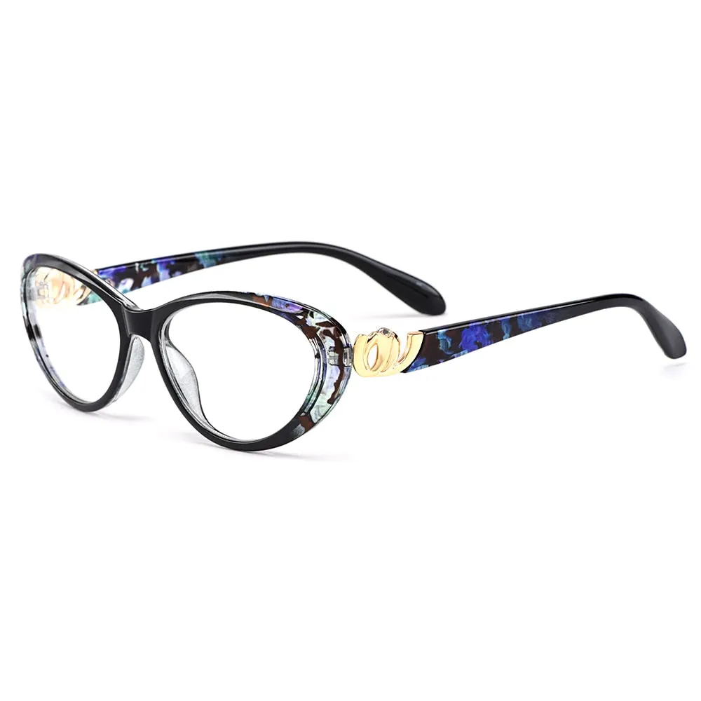 Gmei Women's Eyeglasses Ultra-Light Plastic Ttitanium Tr90 Cat Eye M1460