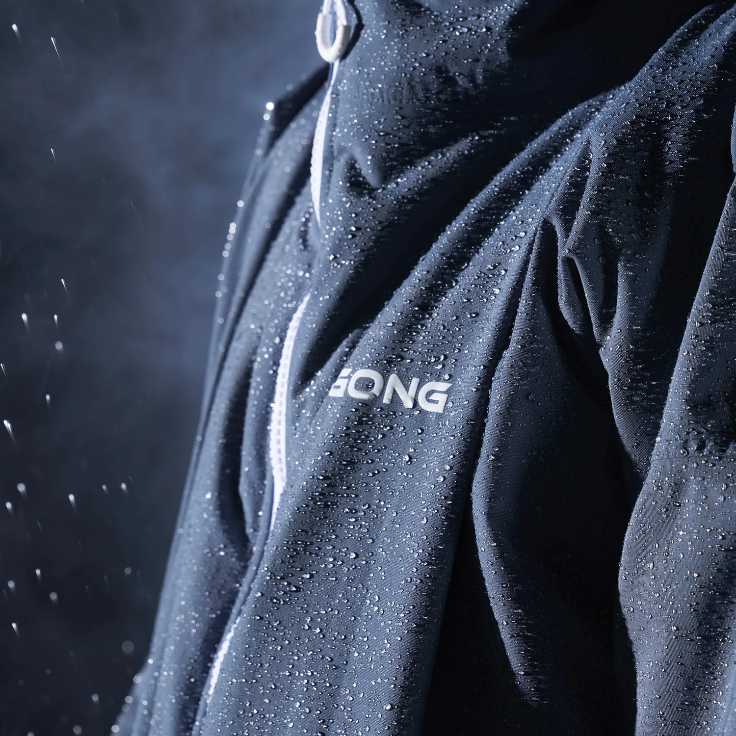 GONG | Poncho Imperméable Sable / Bleu