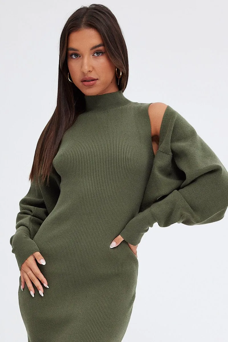 Green Knit Shrug