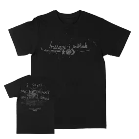 Hassan I Sabbah "I Carry Night Under My Arms" Black T-Shirt