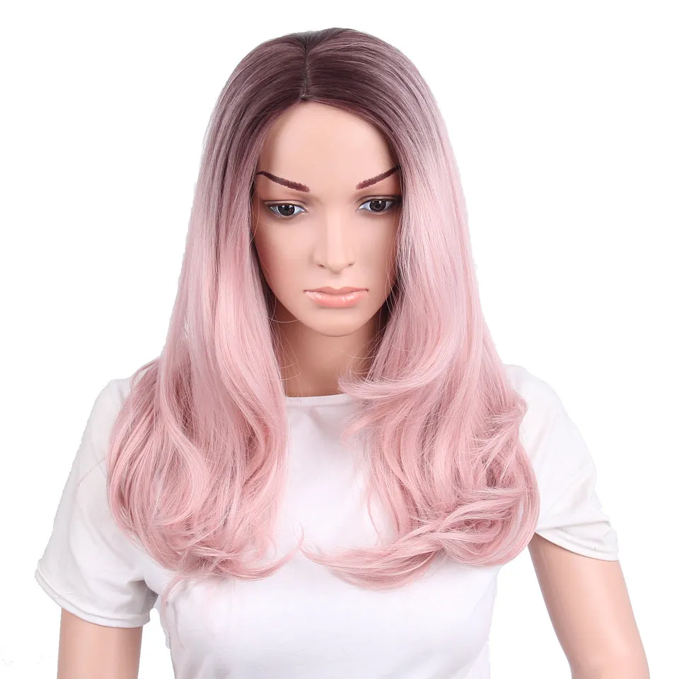 High quality Women’s Natural Wigs Fake Hair Wave Hairpiece