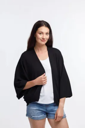 Home-Lee Knit Cape - Black