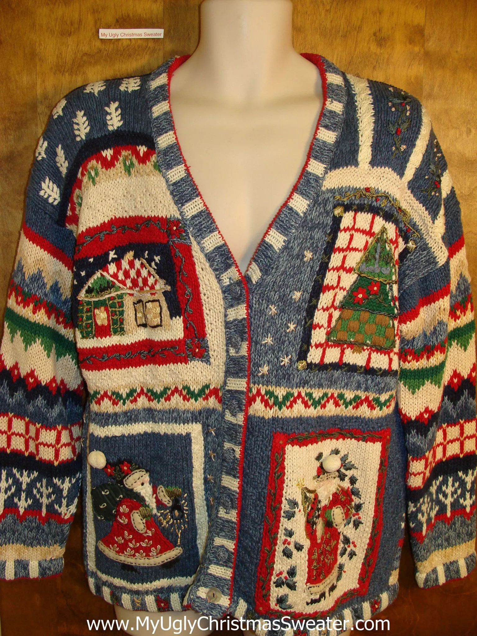 Horrible 2sided Mess 80s Bad Christmas Sweater