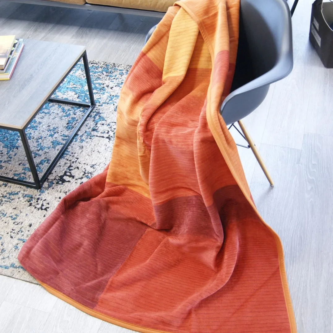 Ibena Granada Luxury Blanket - Terracotta