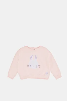 Infant Girls Pink Bunny T-Shirt