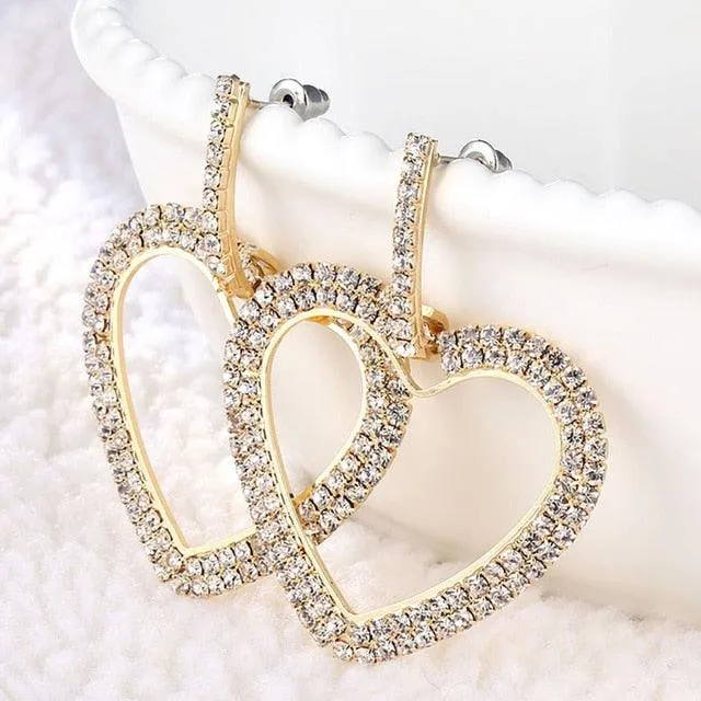 IPARAM Fashion Luxury Rhinestone Drop Earrings