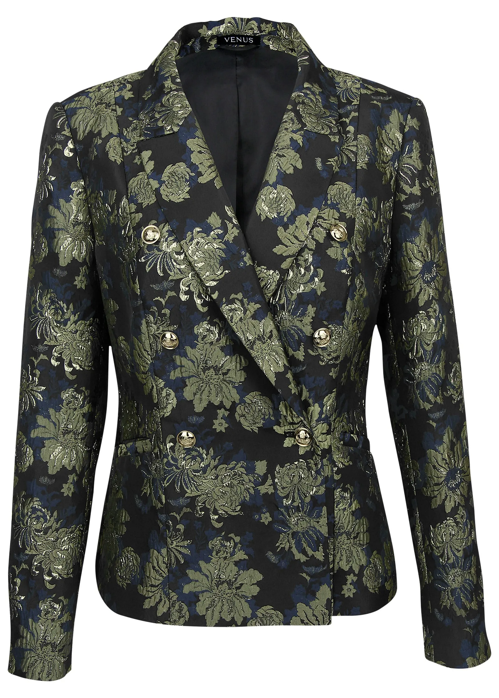 Jacquard Blazer - Navy Combo