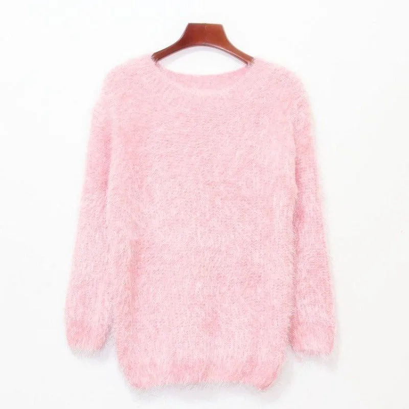 K-POP Womens Short Dreamy Soft Sweater