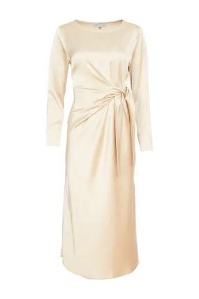 Kate Cooper Satin Dress with Wrap @ Side