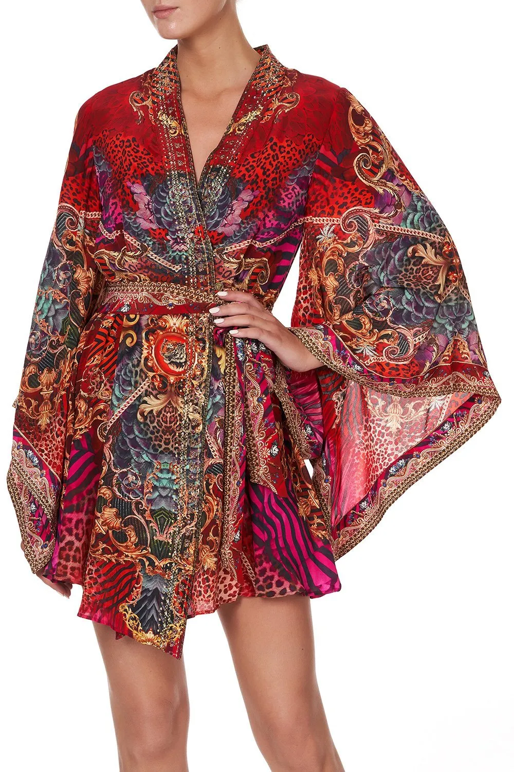 KIMONO WRAP DRESS WITH OBI SLAVE TO THE RHYTHM