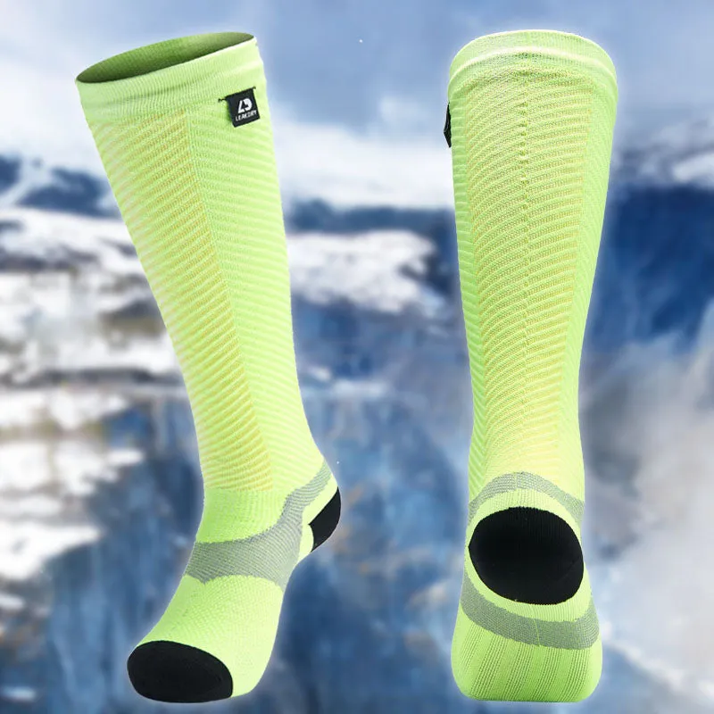 LEAKDRY Waterproof Socks Ultra Compression Knee High Green