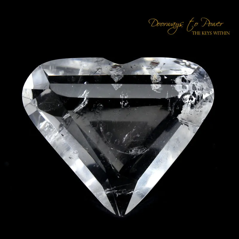 Lemurian Era of Light Pure Quartz Diamond Light Heart Crystal