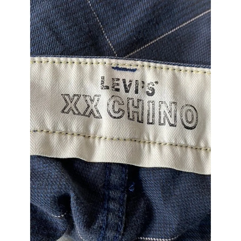 LEVI'S Men's Blue Plaid Stay Loose XX Chino Stretch Pants SZ 31X32