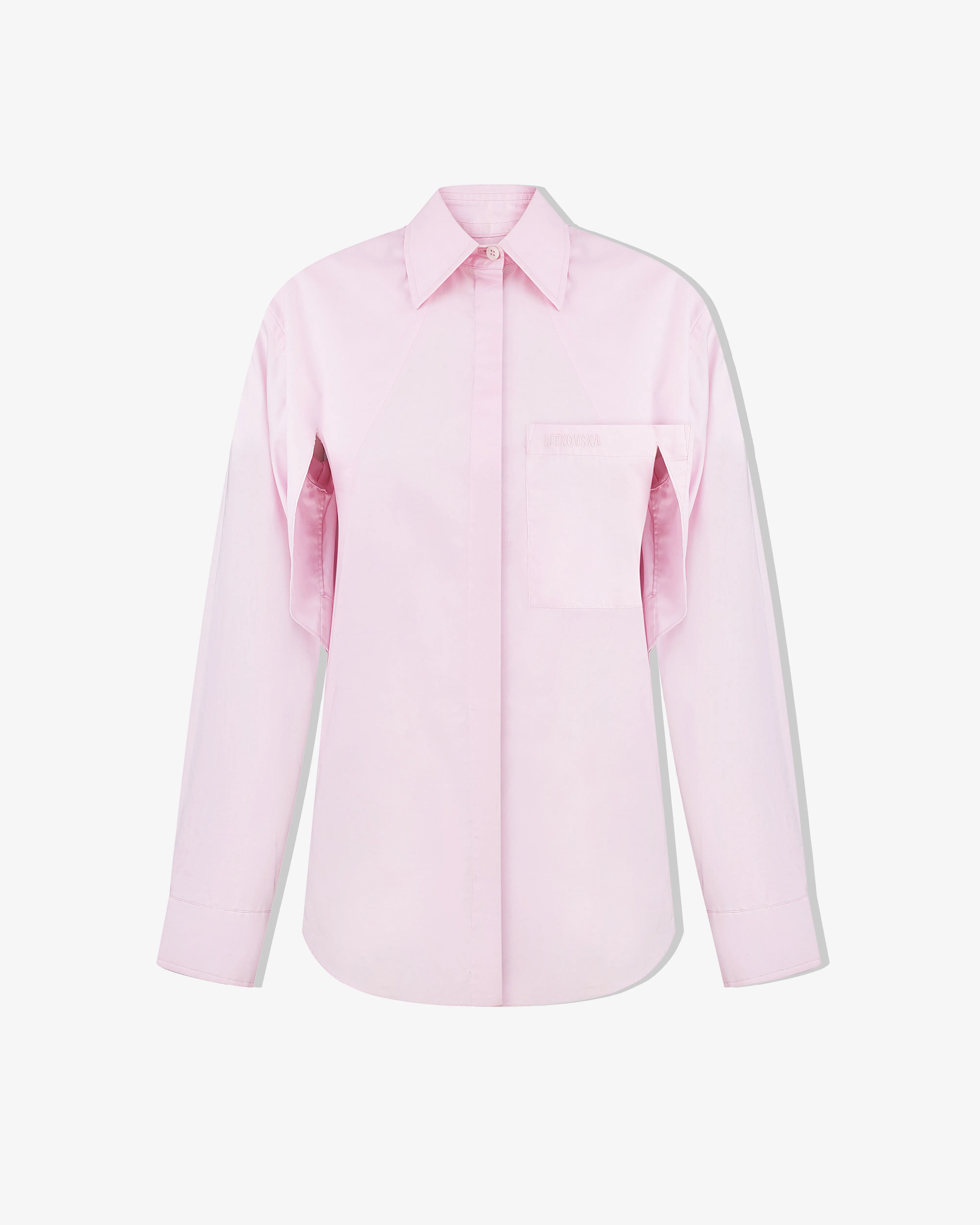 Litkovska - Women's Powder Blouse - (Pink)