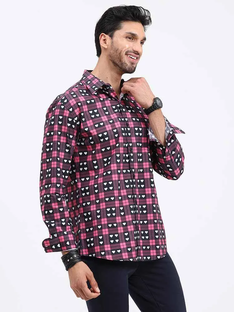 Love Checks Printed Full Sleeve Shirt