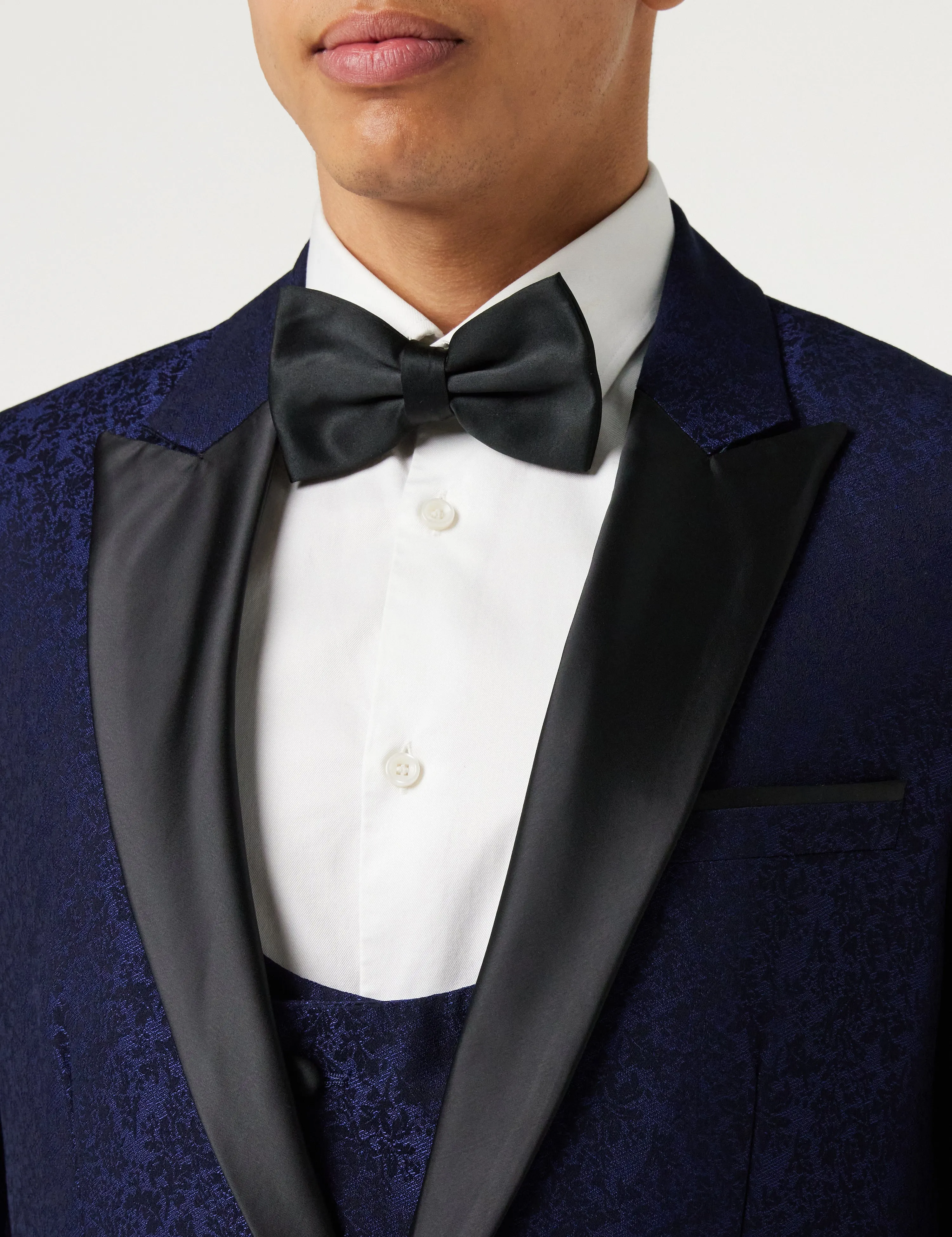 LUCA - BLUE PRINTED DINNER TUX JACKET