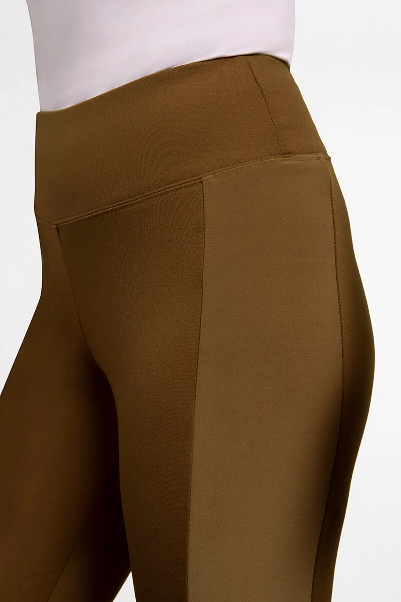 Lux Ponte Mix Legging | Tobacco