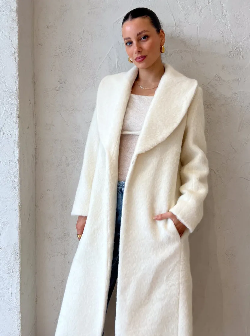 Manning Cartell Moon Child Maxi Coat in Off White