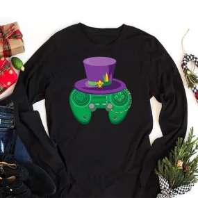 Mardi Gras Gamer Long Sleeve T-Shirt