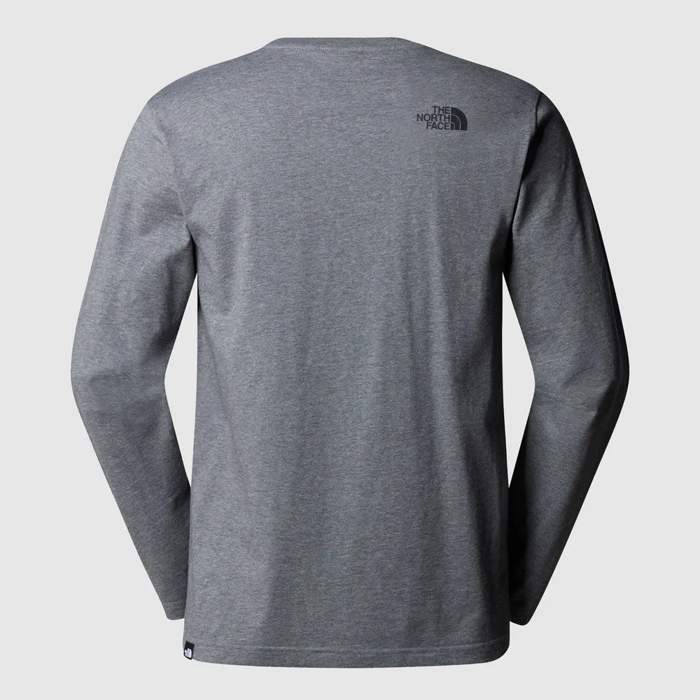 MEN'S LONG-SLEEVE SIMPLE DOME T-SHIRT