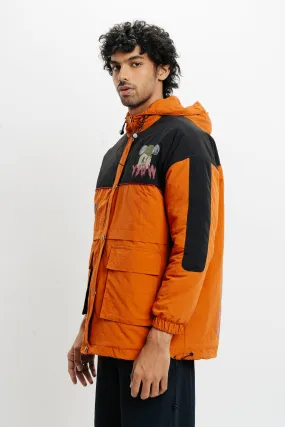 Men's Orange Puffer Jacket