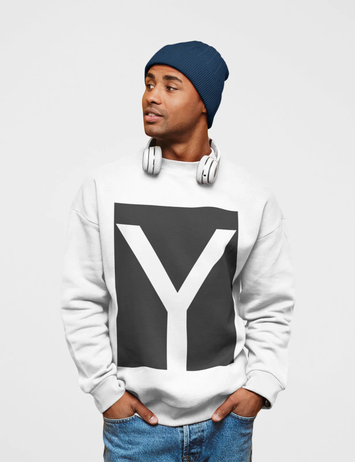 Men's Y Logo Crewneck Sweatshirt