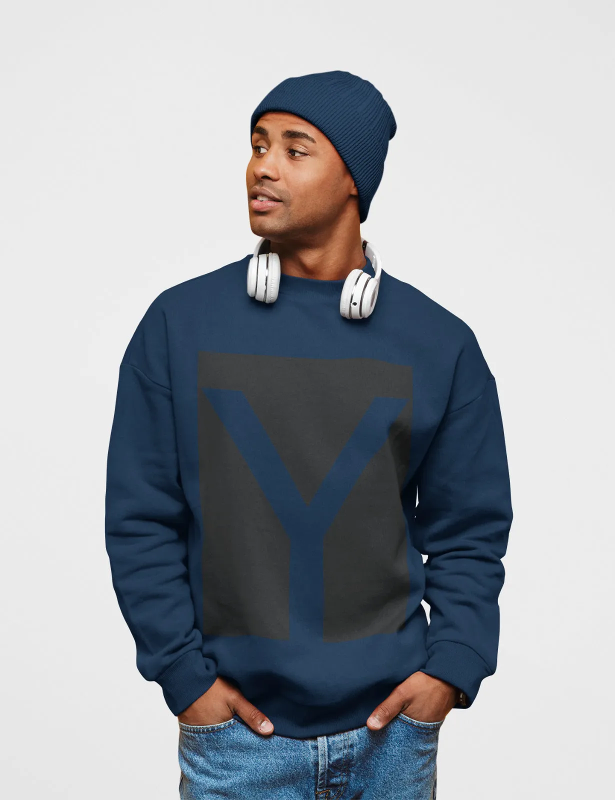 Men's Y Logo Crewneck Sweatshirt