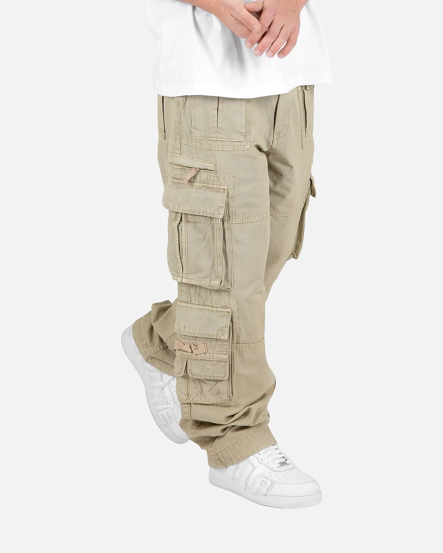 MNML Military Cargo Pants Brown