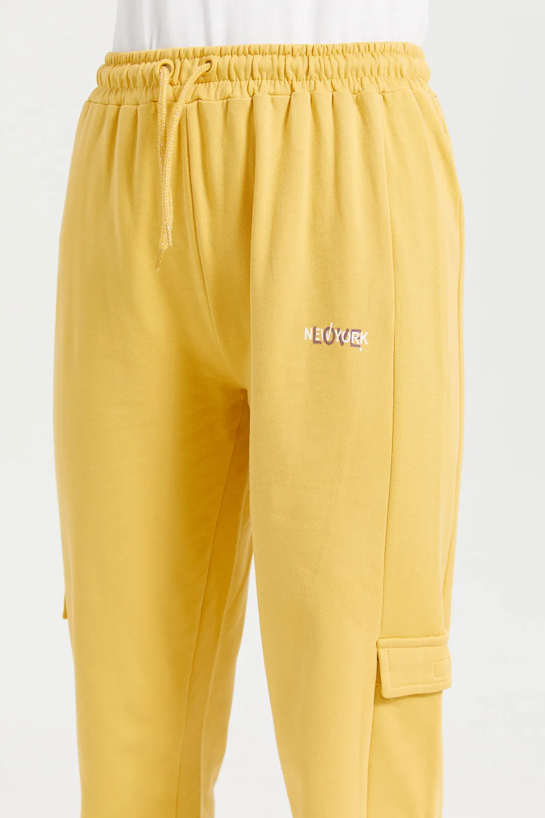 Mustard Cargo Pocket Pants