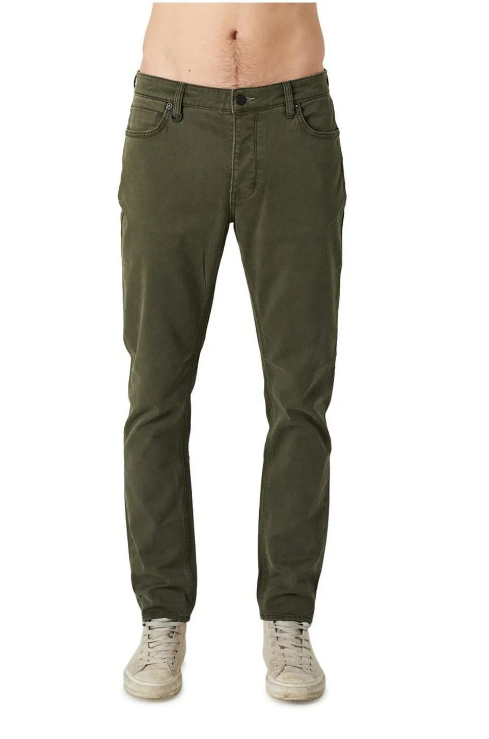 Neuw Denim Lou Slim Twill Jean In Military