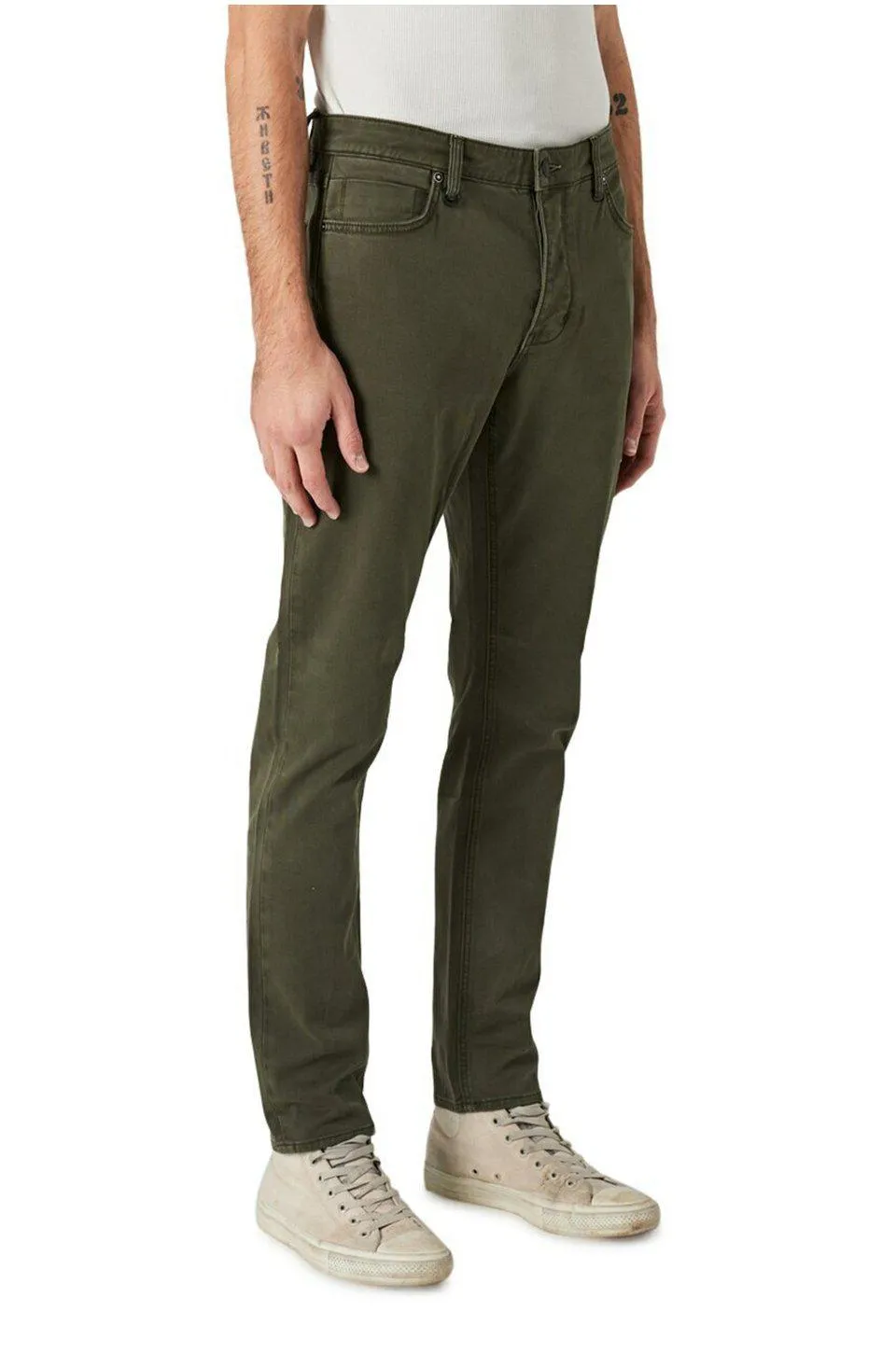 Neuw Denim Lou Slim Twill Jean In Military