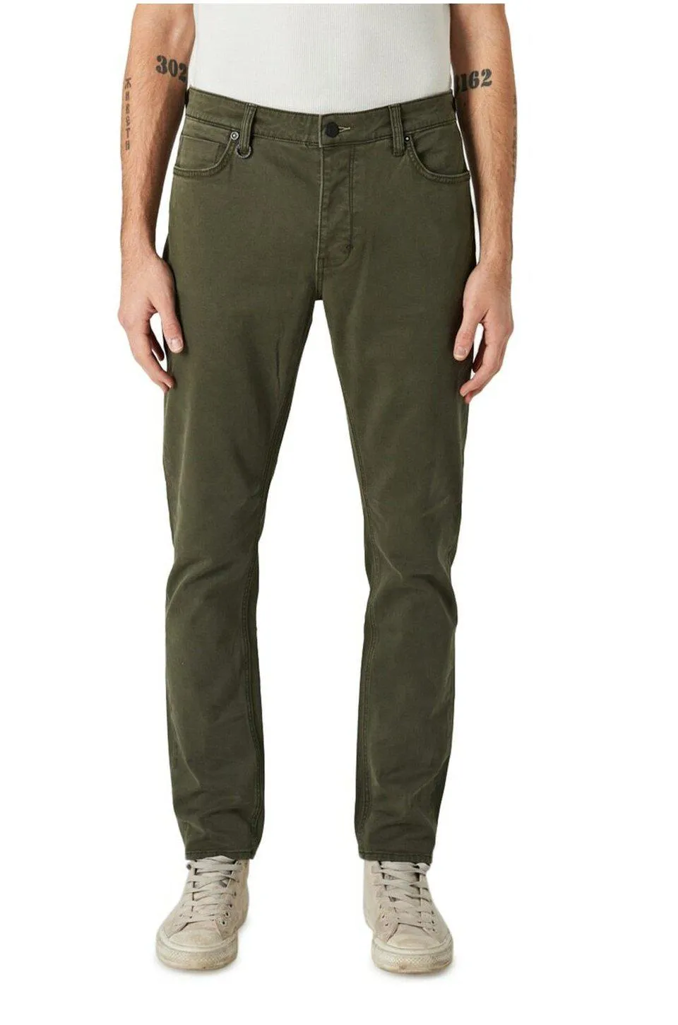 Neuw Denim Lou Slim Twill Jean In Military